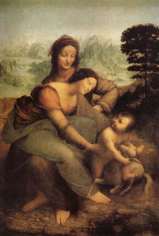 The Virgin and St Anne, LEONARDO da Vinci